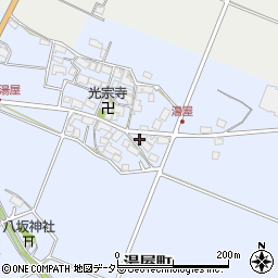 滋賀県東近江市湯屋町507周辺の地図