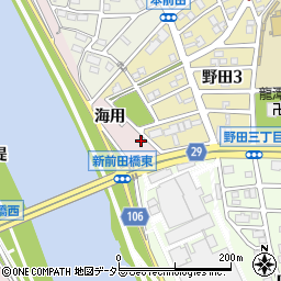 愛知県名古屋市中川区富田町大字前田海用周辺の地図