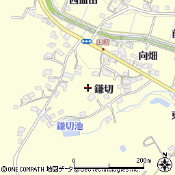 愛知県豊田市田籾町（鎌切）周辺の地図