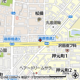 すき家中川篠原橋通店周辺の地図