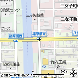 篠原橋東周辺の地図
