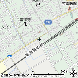 滋賀県近江八幡市安土町常楽寺204-3周辺の地図