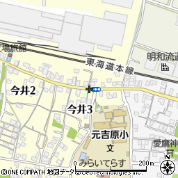 元吉小入口周辺の地図