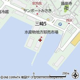 日新興業株式会社　三崎出張所周辺の地図