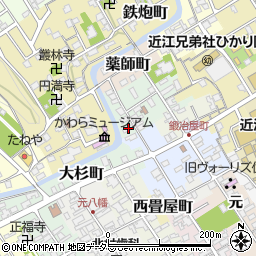 滋賀県近江八幡市大工町27周辺の地図
