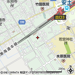 滋賀県近江八幡市安土町常楽寺280-1周辺の地図