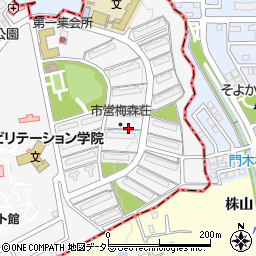 愛知県名古屋市名東区梅森坂4丁目周辺の地図
