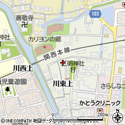 愛知県海部郡蟹江町今川東上102周辺の地図