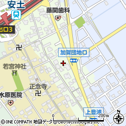 滋賀県近江八幡市安土町上豊浦1176周辺の地図