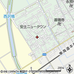 滋賀県近江八幡市安土町常楽寺930-26周辺の地図