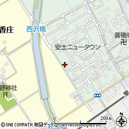 滋賀県近江八幡市安土町常楽寺930-39周辺の地図
