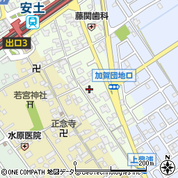 滋賀県近江八幡市安土町上豊浦1079-1周辺の地図