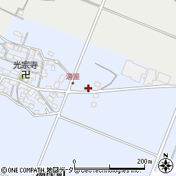 滋賀県東近江市湯屋町480周辺の地図