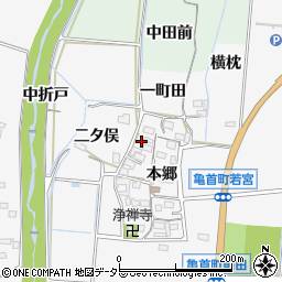 愛知県豊田市亀首町本郷53周辺の地図
