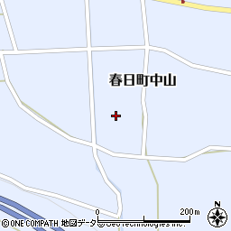 兵庫県丹波市春日町中山1021周辺の地図