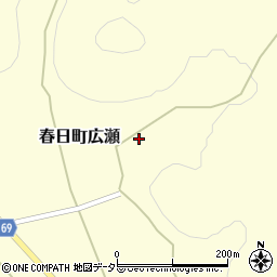 兵庫県丹波市春日町広瀬249周辺の地図