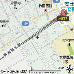 滋賀県近江八幡市安土町常楽寺253-1周辺の地図