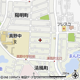 滋賀県大津市清風町22周辺の地図