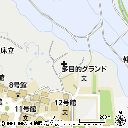 愛知県豊田市貝津町（二ツ沢）周辺の地図