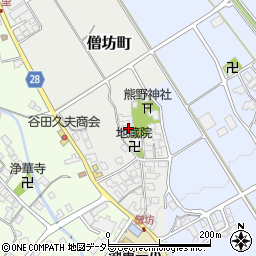 滋賀県東近江市僧坊町23周辺の地図