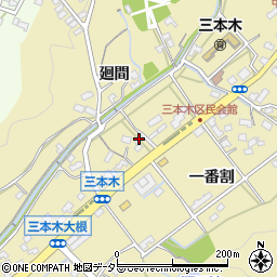 愛知県日進市三本木町廻間73周辺の地図