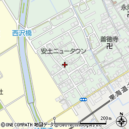 滋賀県近江八幡市安土町常楽寺930-28周辺の地図