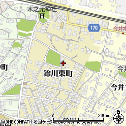 鈴川３公会堂周辺の地図