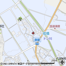 滋賀県東近江市湯屋町983周辺の地図