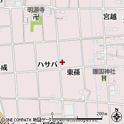 愛知県愛西市東保町周辺の地図