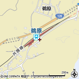 鵜原駅前周辺の地図