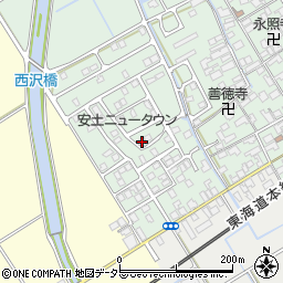 滋賀県近江八幡市安土町常楽寺1070-4周辺の地図