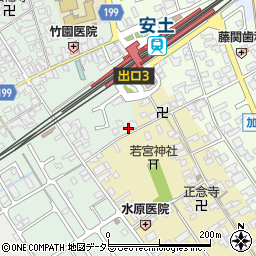 滋賀県近江八幡市安土町常楽寺331周辺の地図