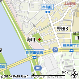 東前田第二公園周辺の地図