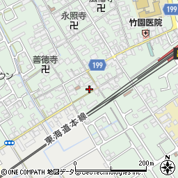 滋賀県近江八幡市安土町常楽寺864周辺の地図