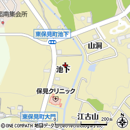 愛知県豊田市東保見町池下17周辺の地図