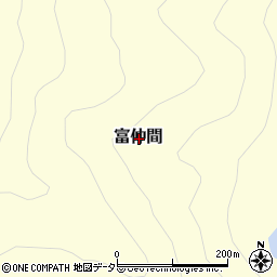 岡山県苫田郡鏡野町富仲間周辺の地図