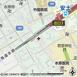 滋賀県近江八幡市安土町常楽寺294周辺の地図