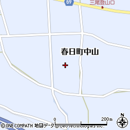 兵庫県丹波市春日町中山1262周辺の地図
