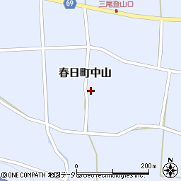 兵庫県丹波市春日町中山1110周辺の地図
