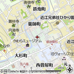 滋賀県近江八幡市大工町32-1周辺の地図