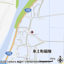 兵庫県丹波市氷上町稲畑634周辺の地図