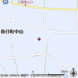 兵庫県丹波市春日町中山1128周辺の地図