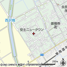 滋賀県近江八幡市安土町常楽寺1070-7周辺の地図