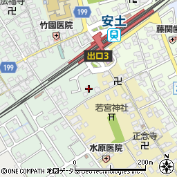 滋賀県近江八幡市安土町常楽寺337周辺の地図