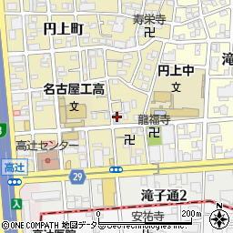 愛知県名古屋市昭和区円上町21-23周辺の地図