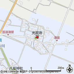 滋賀県東近江市湯屋町545周辺の地図