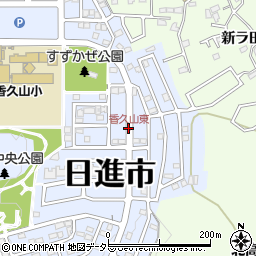 香久山東周辺の地図