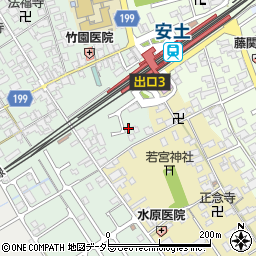 滋賀県近江八幡市安土町常楽寺340周辺の地図