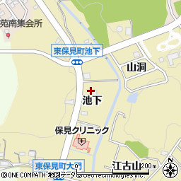 愛知県豊田市東保見町池下16周辺の地図