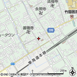 滋賀県近江八幡市安土町常楽寺871周辺の地図